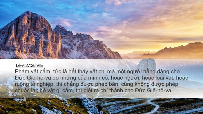 Lê-vi 27:28 VIE Bible Verse Image