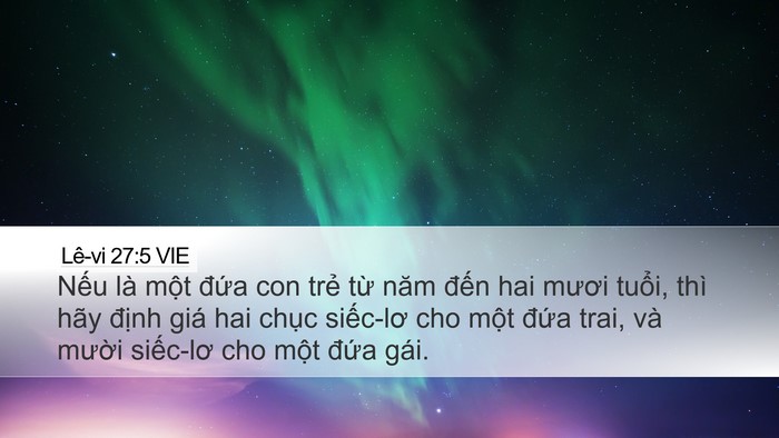 Lê-vi 27:5 VIE Desktop Wallpaper - Nếu là một đứa con trẻ từ năm đến - Desktop Bible Verse Wallpaper