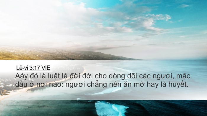 Lê-vi 3:17 VIE Bible Verse Image
