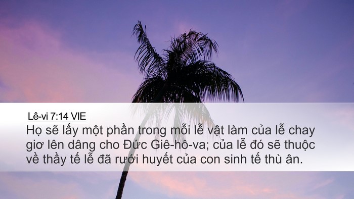 Lê-vi 7:14 VIE Bible Verse Image