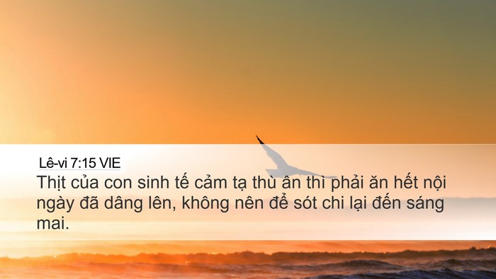 Lê-vi 7:15 VIE Bible Verse Image