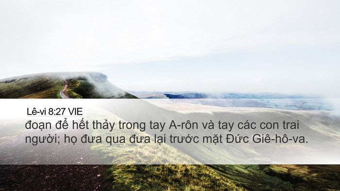 Lê-vi 8:27 VIE Bible Verse Image