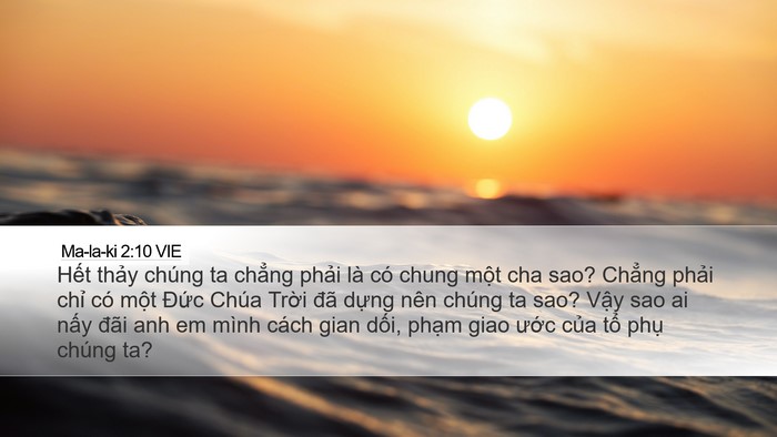 Ma-la-ki 2:10 VIE Bible Verse Image