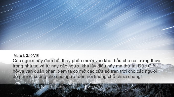 Ma-la-ki 3:10 VIE Bible Verse Image