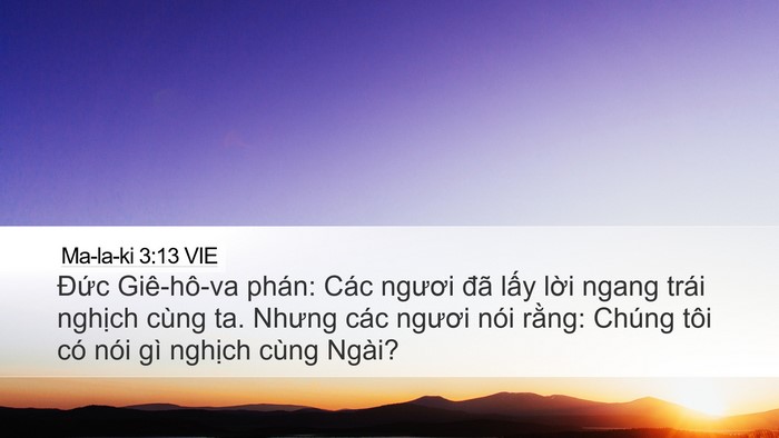 Ma-la-ki 3:13 VIE Bible Verse Image
