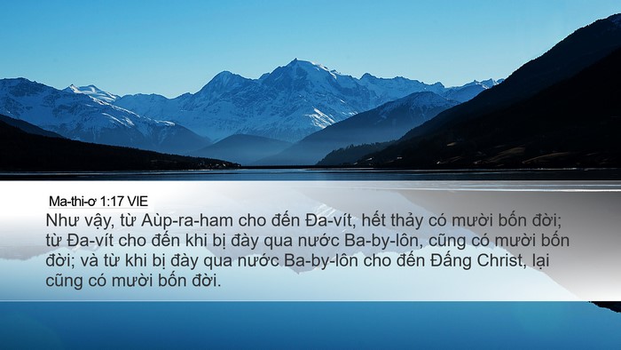 Ma-thi-ơ 1:17 VIE Bible Verse Image