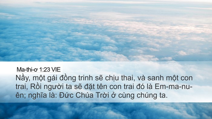 Ma-thi-ơ 1:23 VIE Bible Verse Image