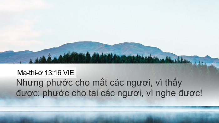 Ma-thi-ơ 13:16 VIE Bible Verse Image