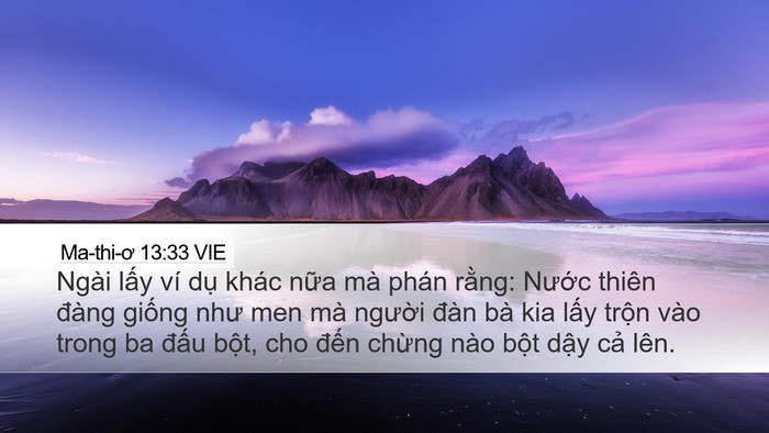 Ma-thi-ơ 13:33 VIE Bible Verse Image