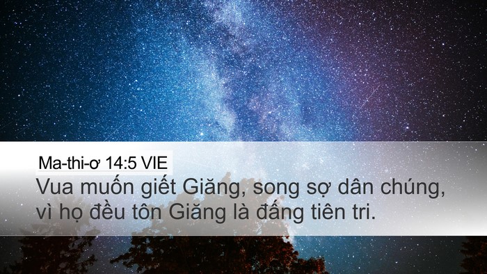 Ma-thi-ơ 14:5 VIE Bible Verse Image