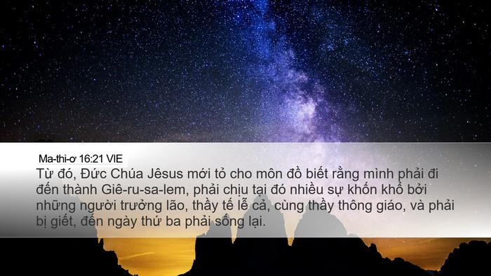 Ma-thi-ơ 16:21 VIE Bible Verse Image