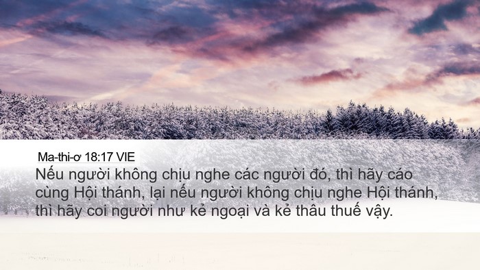 Ma-thi-ơ 18:17 VIE Bible Verse Image