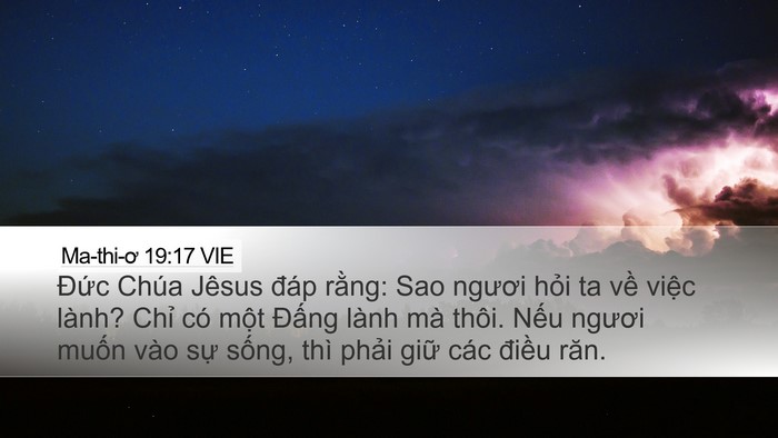 Ma-thi-ơ 19:17 VIE Bible Verse Image