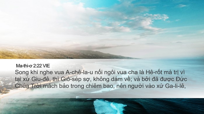 Ma-thi-ơ 2:22 VIE Bible Verse Image