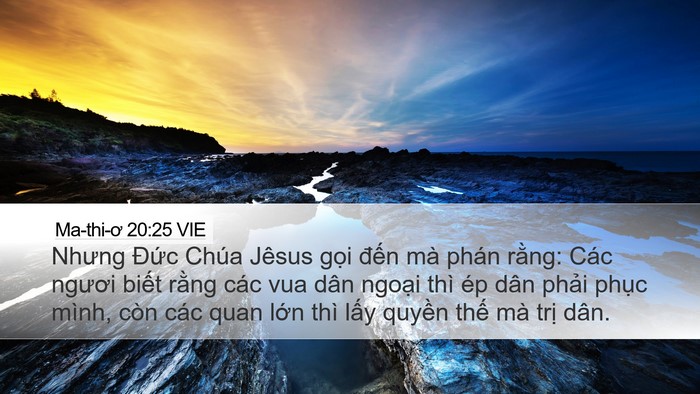 Ma-thi-ơ 20:25 VIE Bible Verse Image