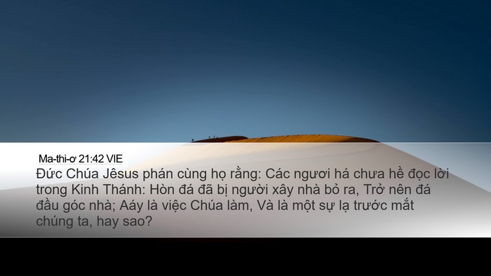 Ma-thi-ơ 21:42 VIE Bible Verse Image