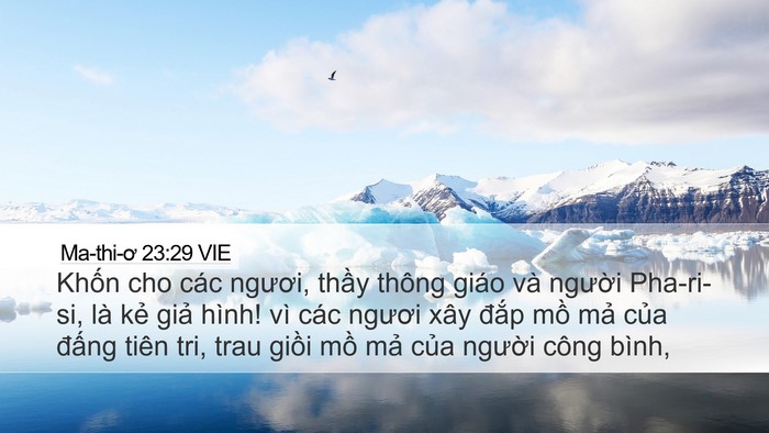 Ma-thi-ơ 23:29 VIE Bible Verse Image