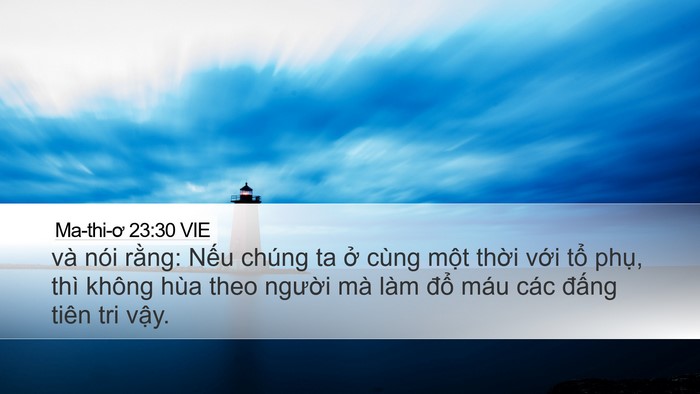 Ma-thi-ơ 23:30 VIE Bible Verse Image