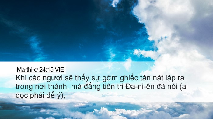 Ma-thi-ơ 24:15 VIE Bible Verse Image