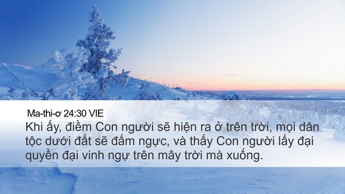 Ma-thi-ơ 24:30 VIE Bible Verse Image