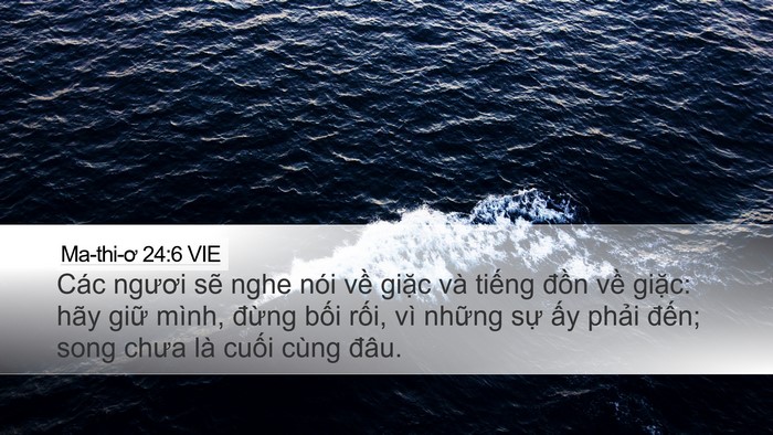 Ma-thi-ơ 24:6 VIE Bible Verse Image