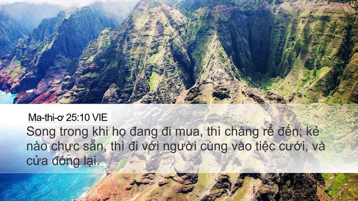 Ma-thi-ơ 25:10 VIE Bible Verse Image