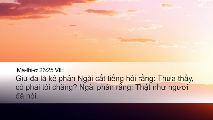 Ma-thi-ơ 26:25 VIE Bible Verse Image