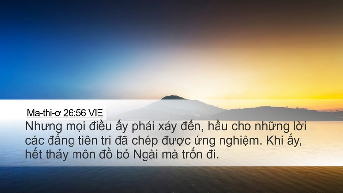 Ma-thi-ơ 26:56 VIE Bible Verse Image
