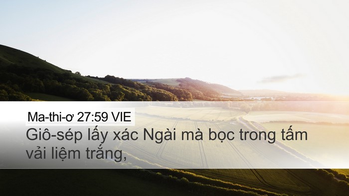 Ma-thi-ơ 27:59 VIE Bible Verse Image