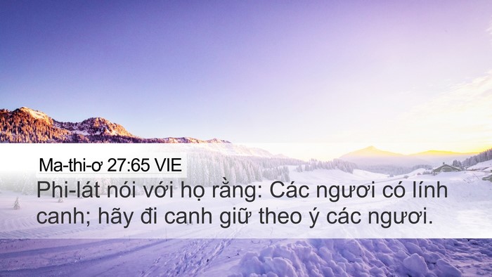 Ma-thi-ơ 27:65 VIE Bible Verse Image