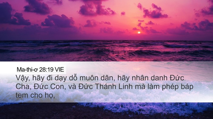 Ma-thi-ơ 28:19 VIE Bible Verse Image