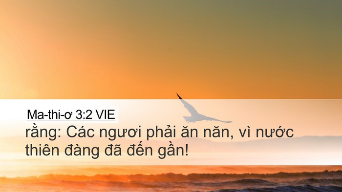 Ma-thi-ơ 3:2 VIE Bible Verse Image
