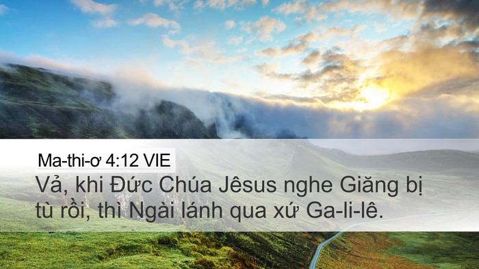 Ma-thi-ơ 4:12 VIE Bible Verse Image
