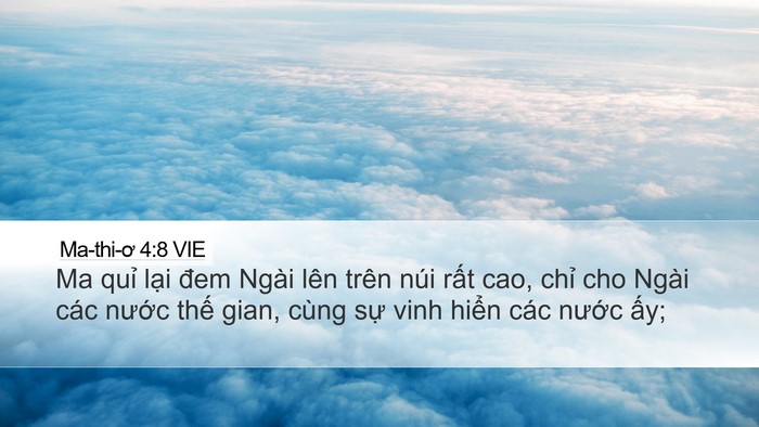 Ma-thi-ơ 4:8 VIE Bible Verse Image