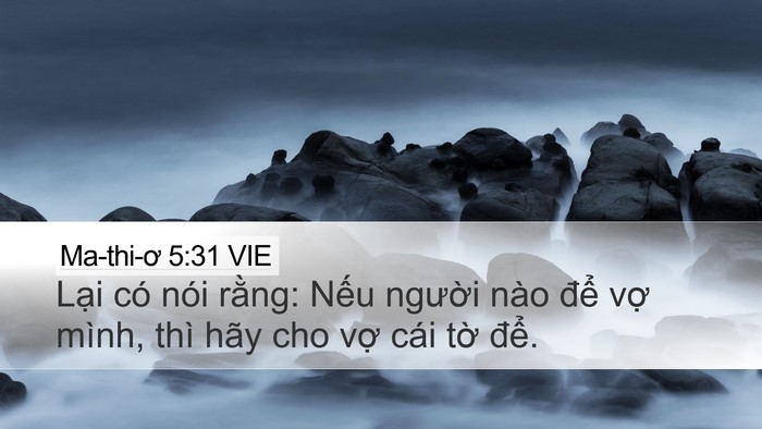 Ma-thi-ơ 5:31 VIE Bible Verse Image