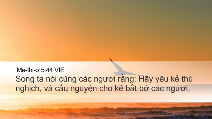 Ma-thi-ơ 5:44 VIE Bible Verse Image