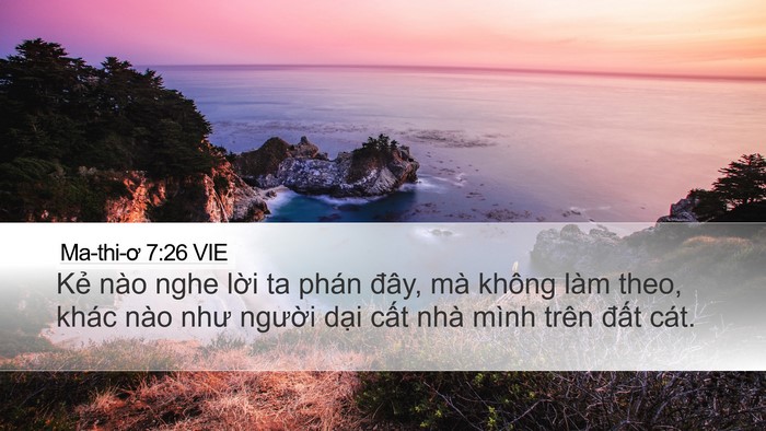 Ma-thi-ơ 7:26 VIE Bible Verse Image