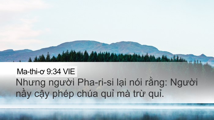 Ma-thi-ơ 9:34 VIE Bible Verse Image