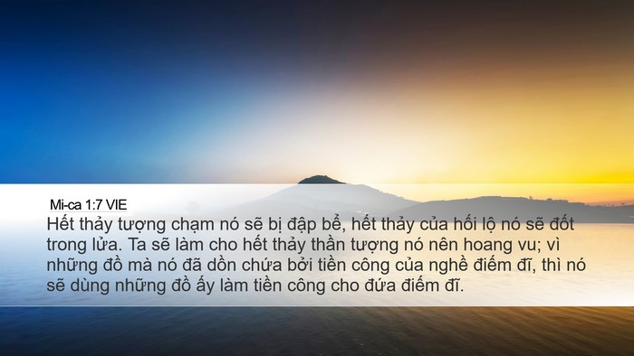 Mi-ca 1:7 VIE Bible Verse Image