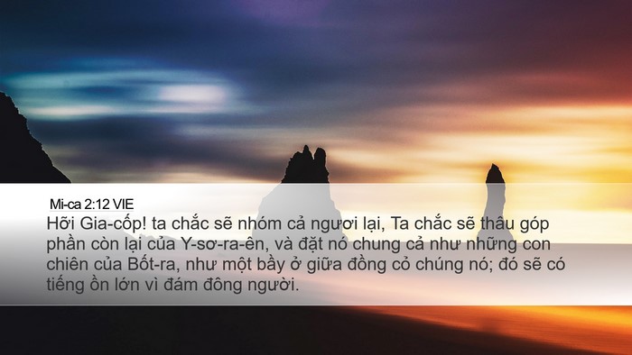Mi-ca 2:12 VIE Bible Verse Image