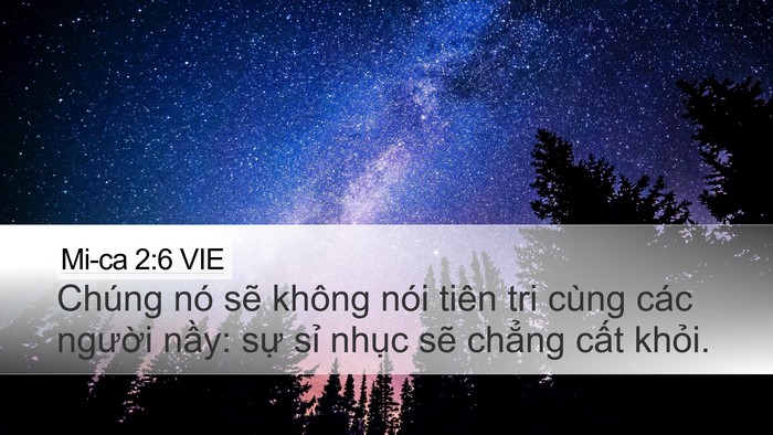 Mi-ca 2:6 VIE Desktop Wallpaper - Chúng nó sẽ không nói tiên tri cùng các - Desktop Bible Verse Wallpaper