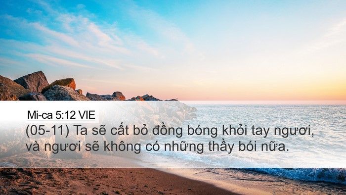 Mi-ca 5:12 VIE Bible Verse Image
