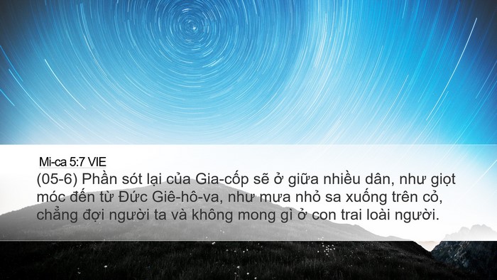 Mi-ca 5:7 VIE Bible Verse Image