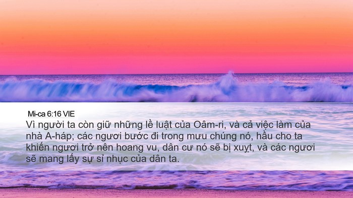 Mi-ca 6:16 VIE Bible Verse Image