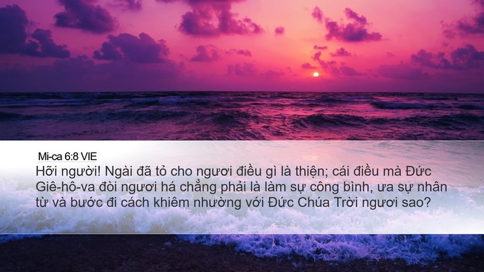 Mi-ca 6:8 VIE Bible Verse Image