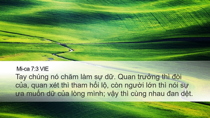 Mi-ca 7:3 VIE Bible Verse Image
