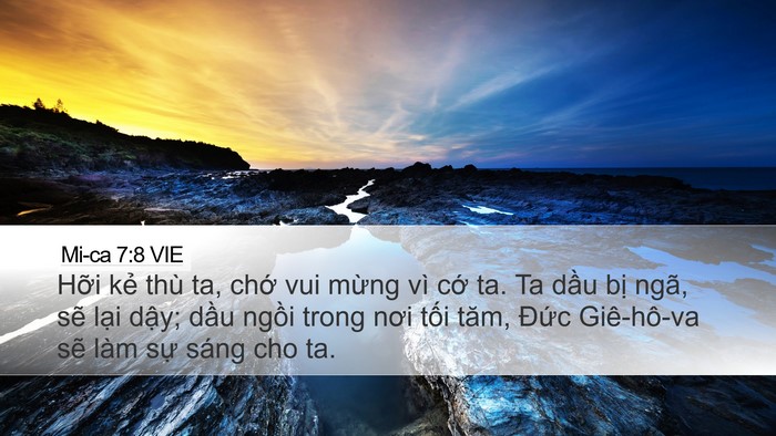 Mi-ca 7:8 VIE Bible Verse Image