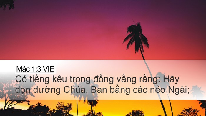 Mác 1:3 VIE Bible Verse Image