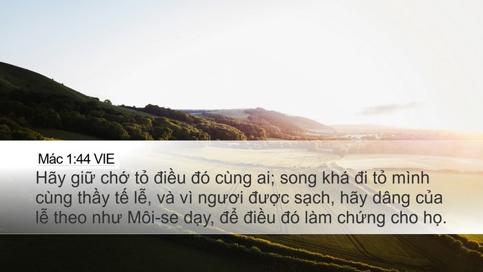 Mác 1:44 VIE Bible Verse Image