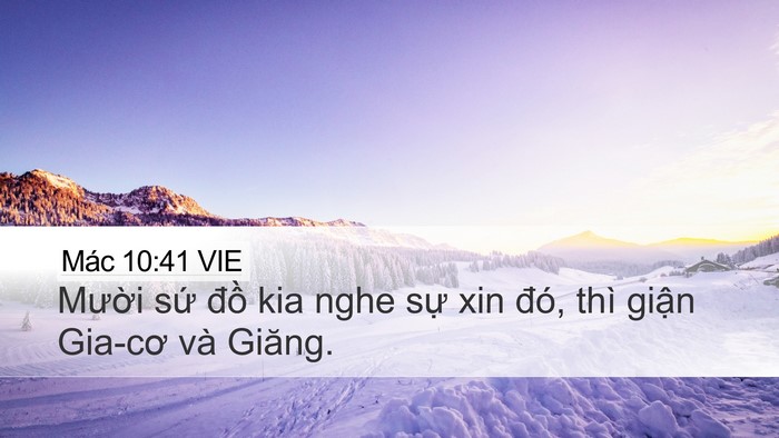 Mác 10:41 VIE Bible Verse Image